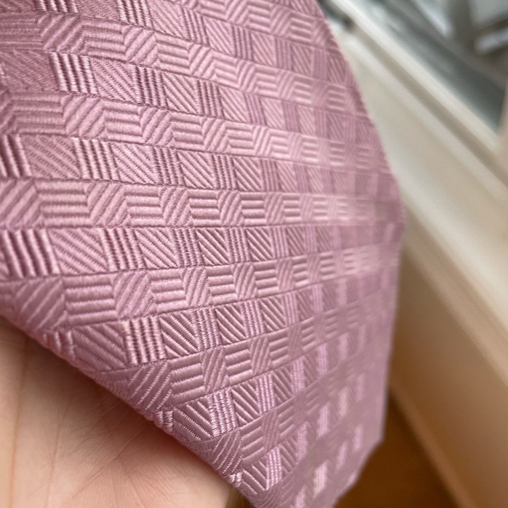 100% silk blush pink Henry Jacobson tie